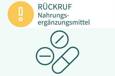 Rückruf Nahrungsergänzungsmittel